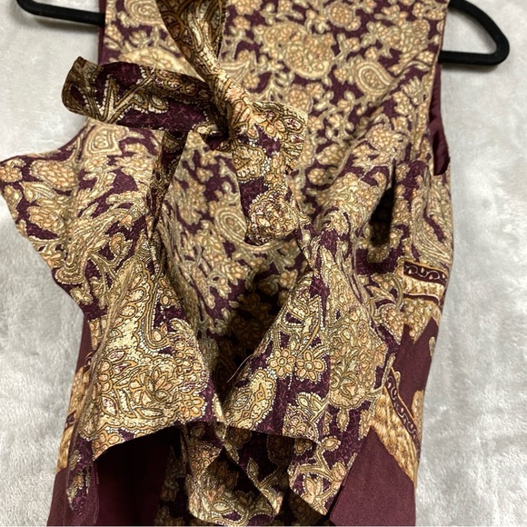 Vintage Norton McNaughton Frog Knot Floral Print Vest Size 10 Petite - Picture 6 of 8